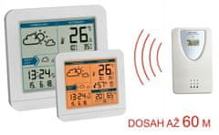 TFA  35.1152.02 SKY bezdrôtová meteostanica s rádiom riadeným časom, biela