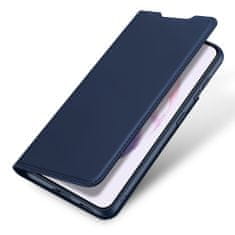 Dux Ducis Skin Pro knižkové kožené puzdro na Samsung Galaxy S22, modré