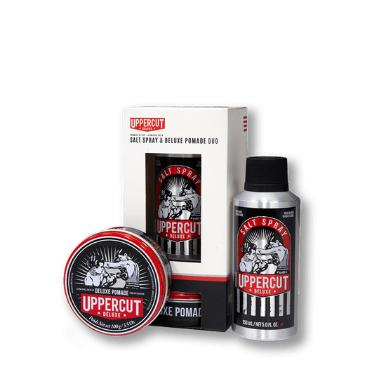 Uppercut Darčeková sada na vlasy pre panov Uppercut Deluxe Pomade + Salt Spray