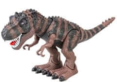 Lean-toys Batérie Dinosaurus Tyranosaurus Rex Walking Brown