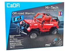 Lean-toys CADA Stavebné bloky na diaľkové ovládanie Jeep 2.4G 531 kusov