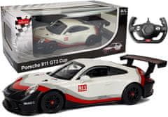 Lean-toys R/C Porsche 911 GT3 CUP Rastar 1:14 biely s diaľkovým ovládaním