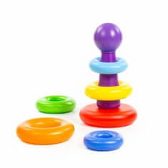 Lean-toys Obruč na lopty Pyramid Ball Hoop 8 kusov 24 cm 62383