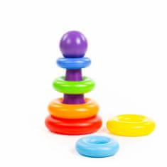 Lean-toys Obruč na lopty Pyramid Ball Hoop 8 kusov 24 cm 62383