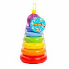 Lean-toys Obruč na lopty Pyramid Ball Hoop 8 kusov 24 cm 62383