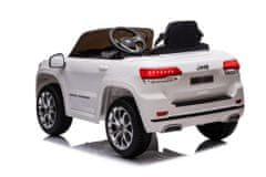 Lean-toys Autobatéria Jeep Grand Cherokee biela JJ2055