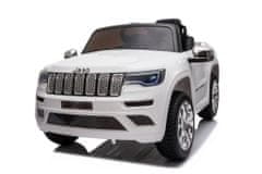 Lean-toys Autobatéria Jeep Grand Cherokee biela JJ2055