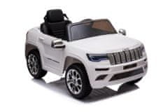 Lean-toys Autobatéria Jeep Grand Cherokee biela JJ2055