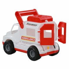 Lean-toys Ambulancia Auto ConsTruck White Polesie 41913