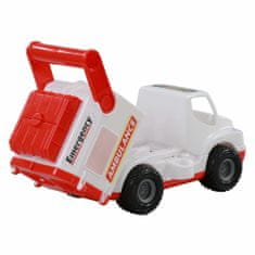 Lean-toys Ambulancia Auto ConsTruck White Polesie 41913