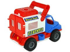 Lean-toys Auto Rescue ConsTruck Blue White Polesie 41937