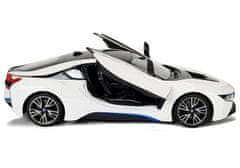 Lean-toys Auto R/C BMW i8 Rastar 1:14 Biele automatické dvere
