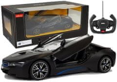 Lean-toys Auto R/C BMW i8 Rastar 1:14 Čierne automatické dvere