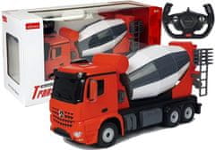 Lean-toys R/C Mercedes-Benz Arocs Rastar 1:14 Červený s diaľkovým ovládaním