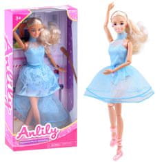 JOKOMISIADA Tanečnica Anlily Doll v modrých šatách ZA3920