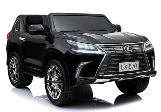 Lean-toys LEXUS DK-LX570 Autobatéria čierna lakovaná