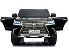 Lean-toys LEXUS DK-LX570 Autobatéria čierna lakovaná