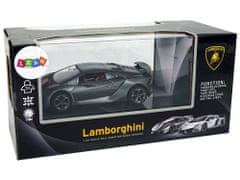 Lean-toys Športové auto R/C 1:24 Lamborghini Silver 2.4 G Lights