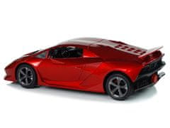 Lean-toys Športové auto R/C 1:18 Lamborghini Sesto Elemento Red 2.4 G Lights