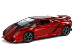 Lean-toys Športové auto R/C 1:18 Lamborghini Sesto Elemento Red 2.4 G Lights