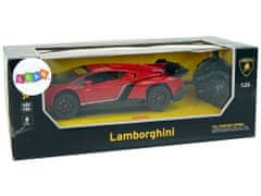 Lean-toys Športové auto R/C 1:24 Lamborghini Veneno Red 2.4 G Lights