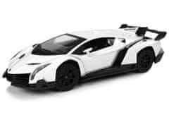 Lean-toys Športové auto R/C 1:24 Lamborghini Veneno White 2.4 G Lights