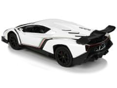 Lean-toys Športové auto R/C 1:24 Lamborghini Veneno White 2.4 G Lights