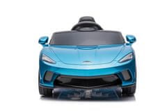 Lean-toys McLaren GT 12 V batérie auta maľované modrou farbou