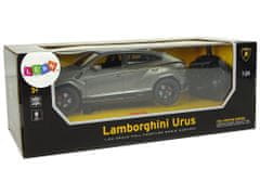 Lean-toys R/C auto 1:24 Lamborghini Urus Black 2.4 G Lights