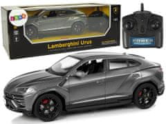 Lean-toys R/C auto 1:24 Lamborghini Urus Black 2.4 G Lights