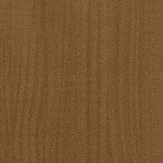 Vidaxl Vysoký regál hnedý 40x30x210 cm masívna borovica
