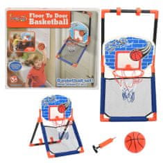 Vidaxl Detská multifunkčná basketbalová súprava na podlahu a stenu