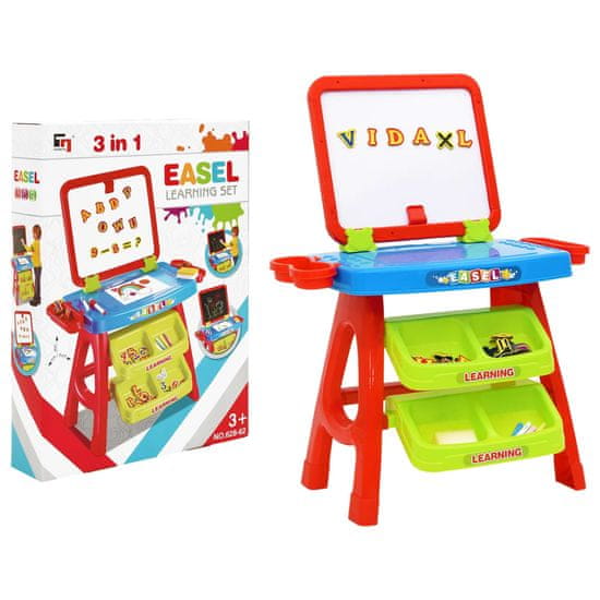 Vidaxl 3-1 Detská hracia súprava s tabuľou a učebným stolom