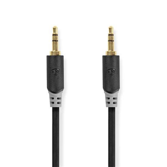 Nedis Stereo audio kábel, 3,5mm konektor - 3,5mm konektor, pozlátené, 2m