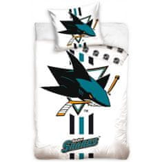Tip Trade Hokejové posteľné obliečky NHL San Jose Sharks - biele