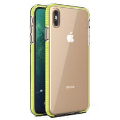 IZMAEL Puzdro Spring clear TPU pre Apple iPhone XS Max - Žltá KP8629