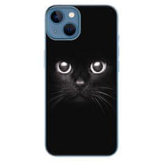 iSaprio Silikónové puzdro - Black Cat pre Apple iPhone 13