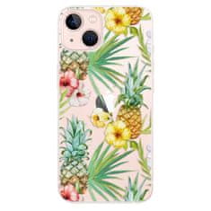 iSaprio Silikónové puzdro - Pineapple Pattern 02 pre Apple iPhone 13