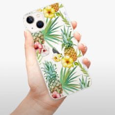 iSaprio Silikónové puzdro - Pineapple Pattern 02 pre Apple iPhone 13