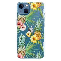 iSaprio Silikónové puzdro - Pineapple Pattern 02 pre Apple iPhone 13