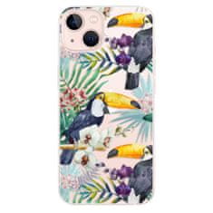 iSaprio Silikónové puzdro - Tucan Pattern 01 pre Apple iPhone 13