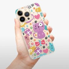 iSaprio Silikónové puzdro - Cat pattern 01 pre Apple iPhone 13 Pro