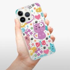 iSaprio Silikónové puzdro - Cat pattern 01 pre Apple iPhone 13 Pro