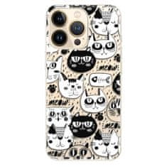 iSaprio Silikónové puzdro - Cat pattern 03 pre Apple iPhone 13 Pro