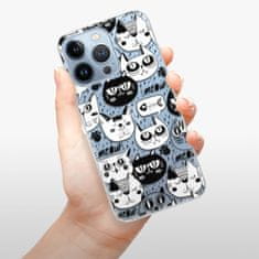 iSaprio Silikónové puzdro - Cat pattern 03 pre Apple iPhone 13 Pro