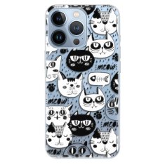 iSaprio Silikónové puzdro - Cat pattern 03 pre Apple iPhone 13 Pro Max