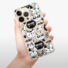 iSaprio Silikónové puzdro - Cat pattern 03 pre Apple iPhone 13 Pro Max