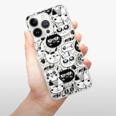 iSaprio Silikónové puzdro - Cat pattern 03 pre Apple iPhone 13 Pro