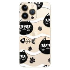 iSaprio Silikónové puzdro - Cat pattern 04 pre Apple iPhone 13 Pro Max