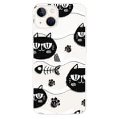 iSaprio Silikónové puzdro - Cat pattern 04 pre Apple iPhone 13